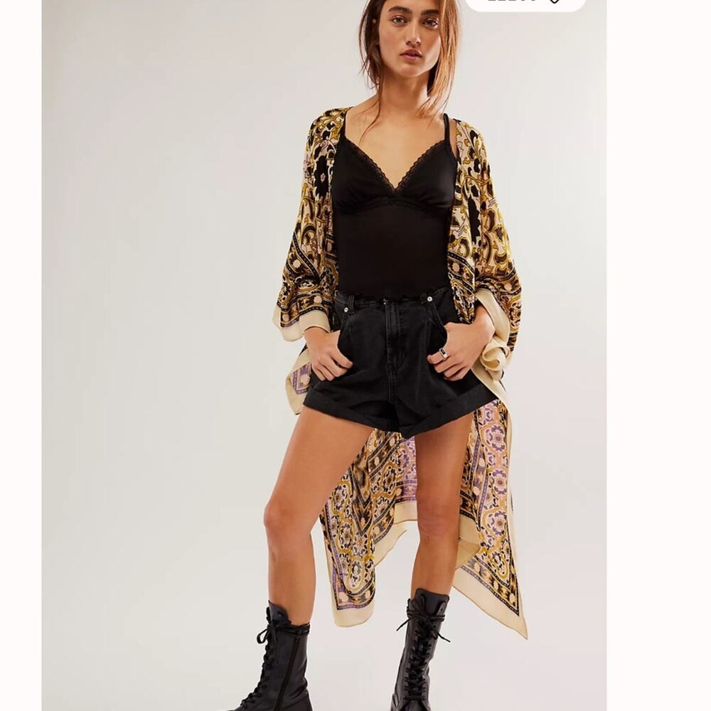 Free People Magic Dance Border Print Duster